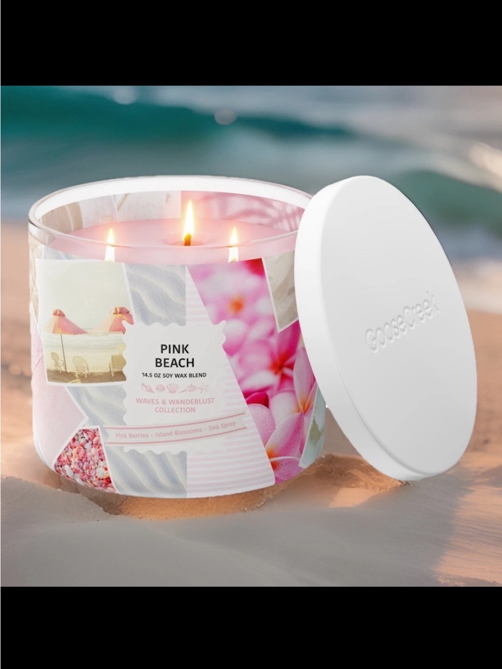 Goose Creek 3-Wick Candle- Pink Beach (14.5 oz)
